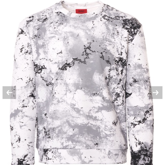 HUGO Dnowcam Sweatshirt in Snow Camouflage print - Picture 1 of 6